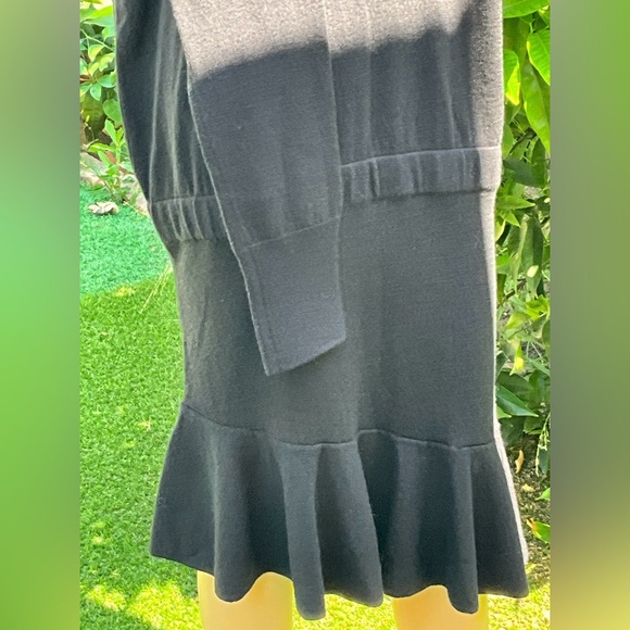 Allsaints Black Turtle neck Knot Sweater Dress Large - Picture 6 of 14